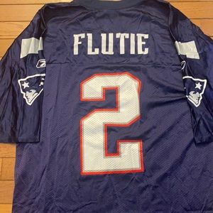 New England Patriots Doug Flutie Jersey, Reebok, Size M